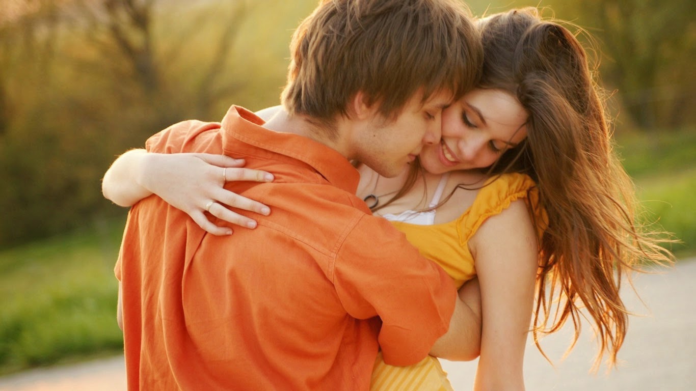 Romantic Happy Hug Day - HD Wallpaper 