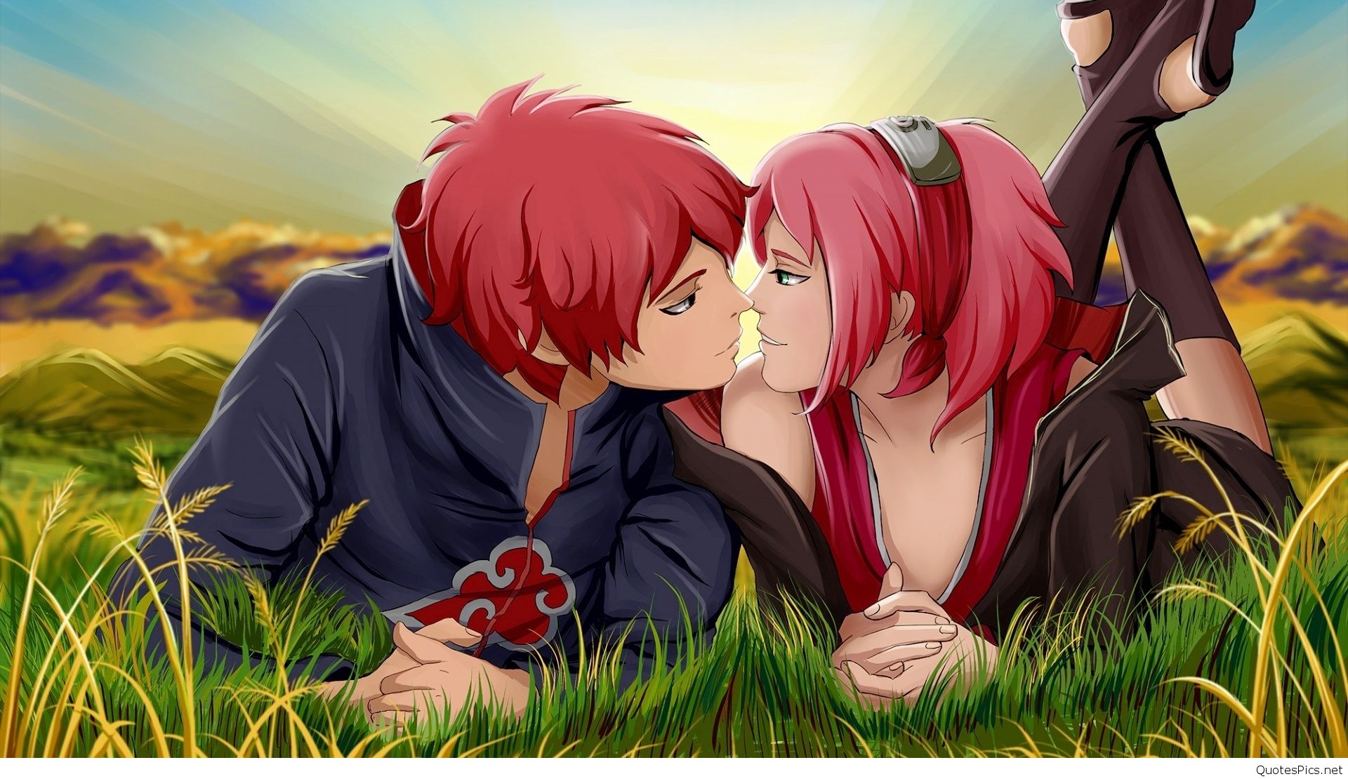Hd Love Couples Wallpapers Group - Naruto Dan Sakura Kiss - HD Wallpaper 