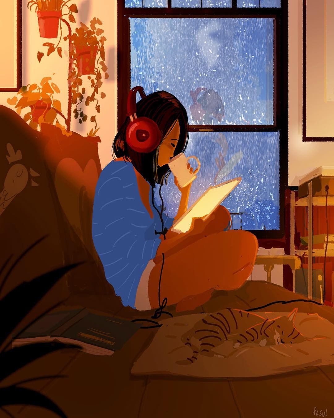10 Ilustrasi Ini Bakal Bantu Kamu Bangkit Dari Patah - Pascal Campion Art Lonely - HD Wallpaper 