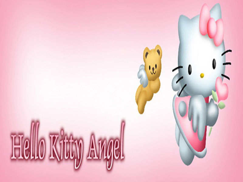 Hello Kitty Background 3d - HD Wallpaper 