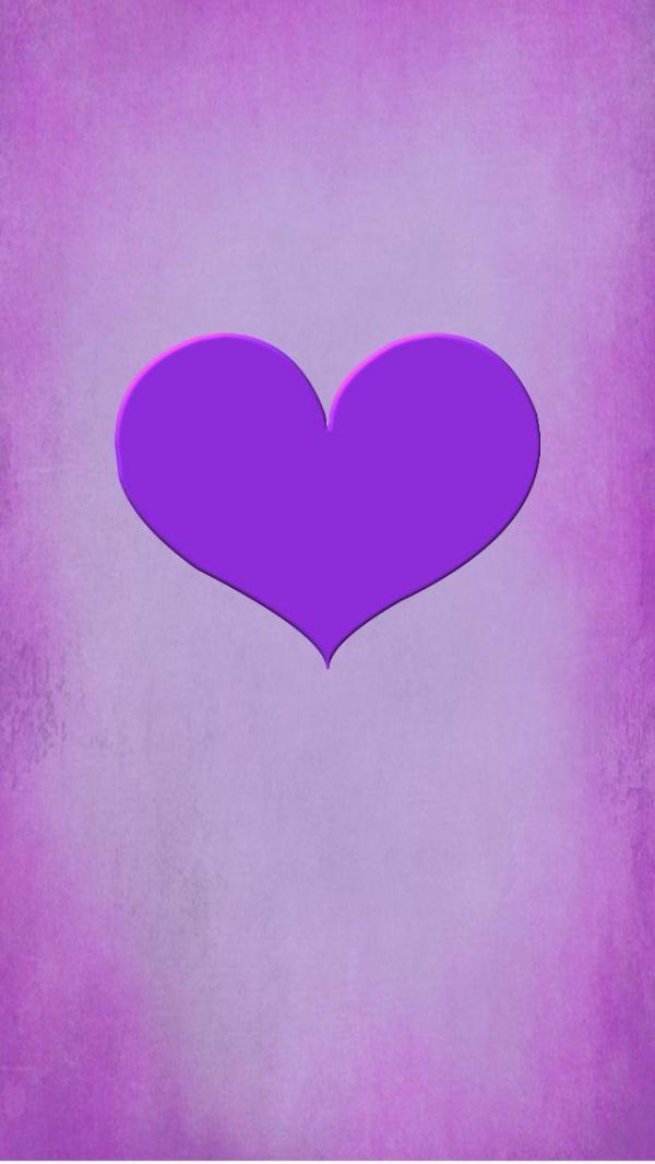 Heart Shape On Purple To White Gradient Background - Valentines Day Iphone Wallpaper Purple - HD Wallpaper 