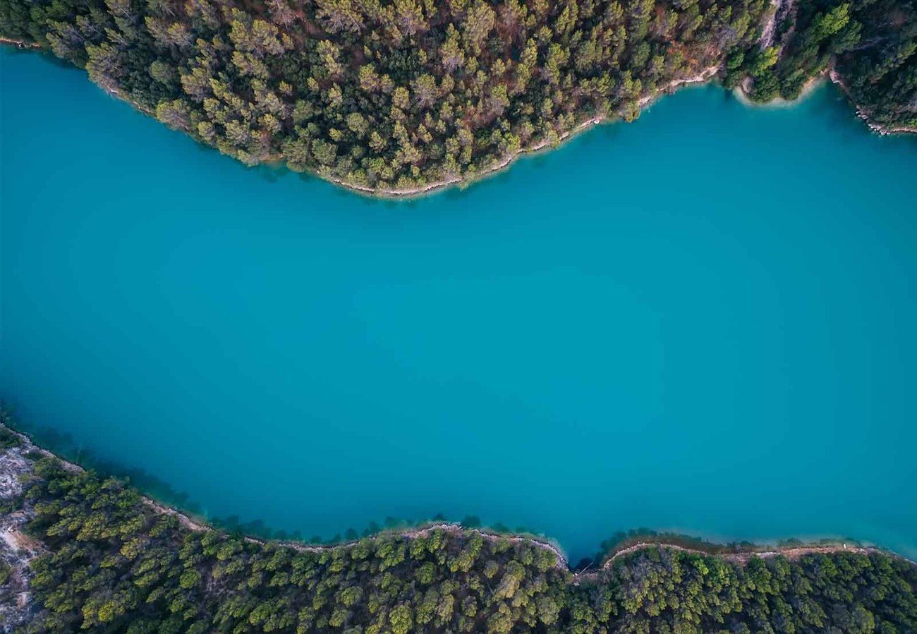 Deep Blue Wallpaper Mural - Deep Green Blue - HD Wallpaper 