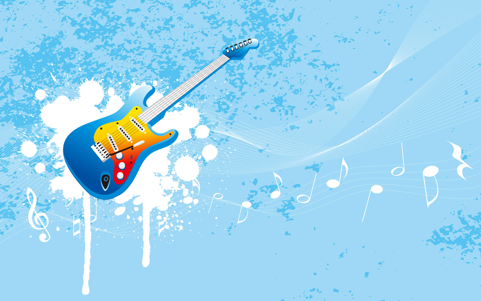 Guitor Vector Hd Wide - Guitar Vector - HD Wallpaper 