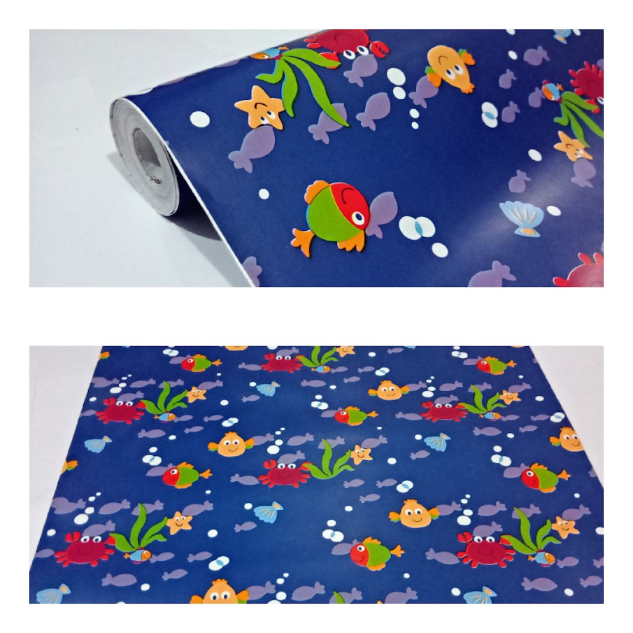 Kamar Mandi Dan Karakter Ikan - HD Wallpaper 