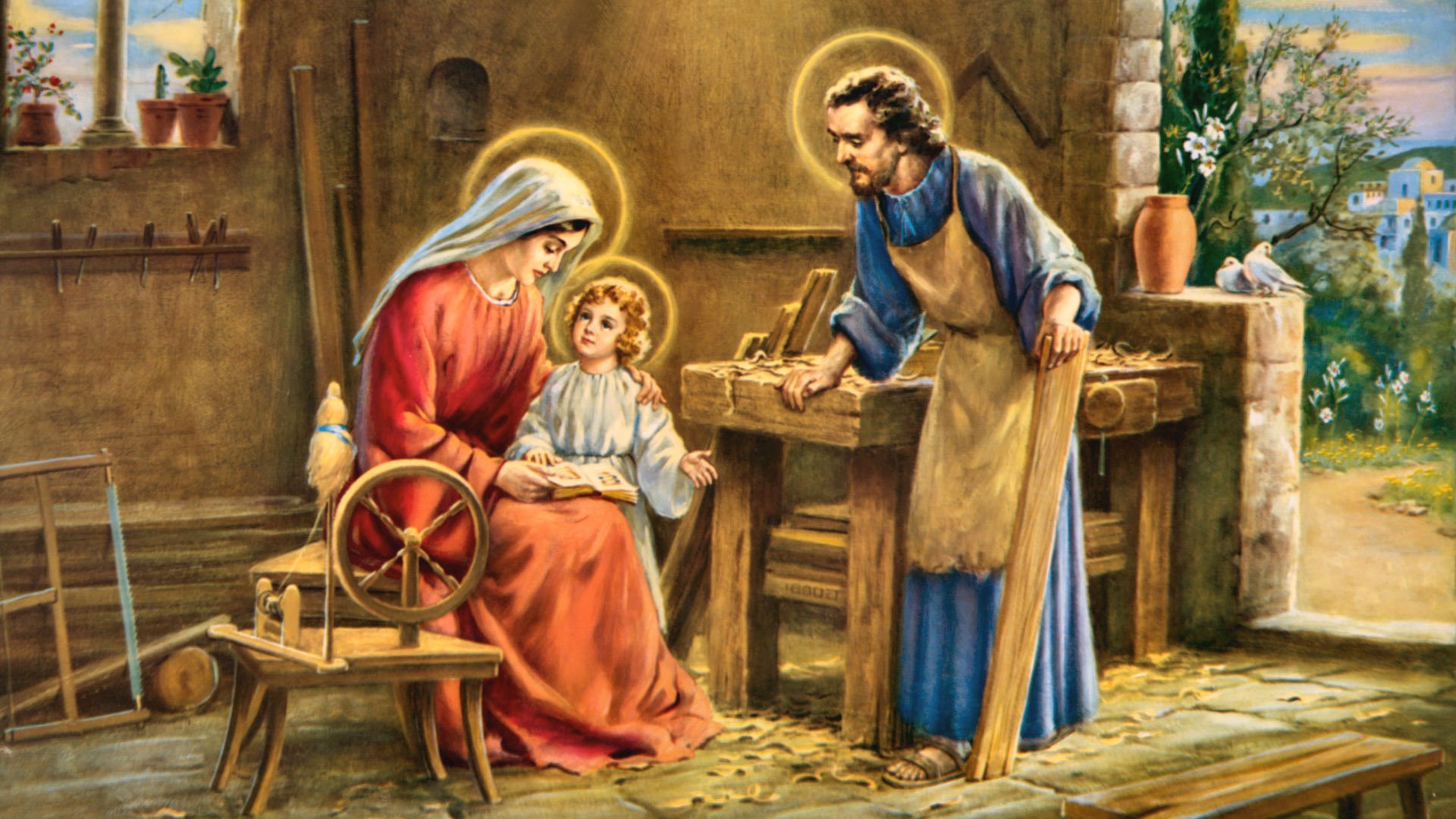 Hd Abstract Wallpaper Mac Background Images Download - Saint Joseph The Worker - HD Wallpaper 