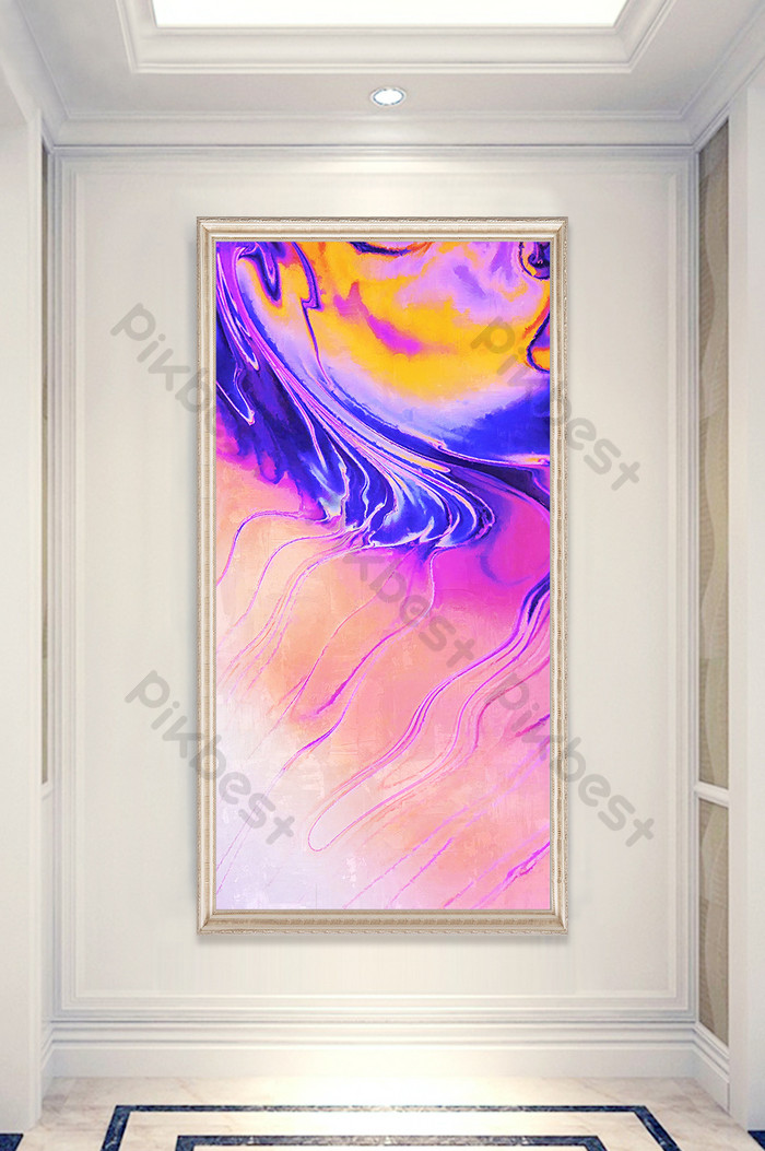 Modern Apple X Wallpaper Abstrak Minyak Lukisan Bilik - Painting - HD Wallpaper 