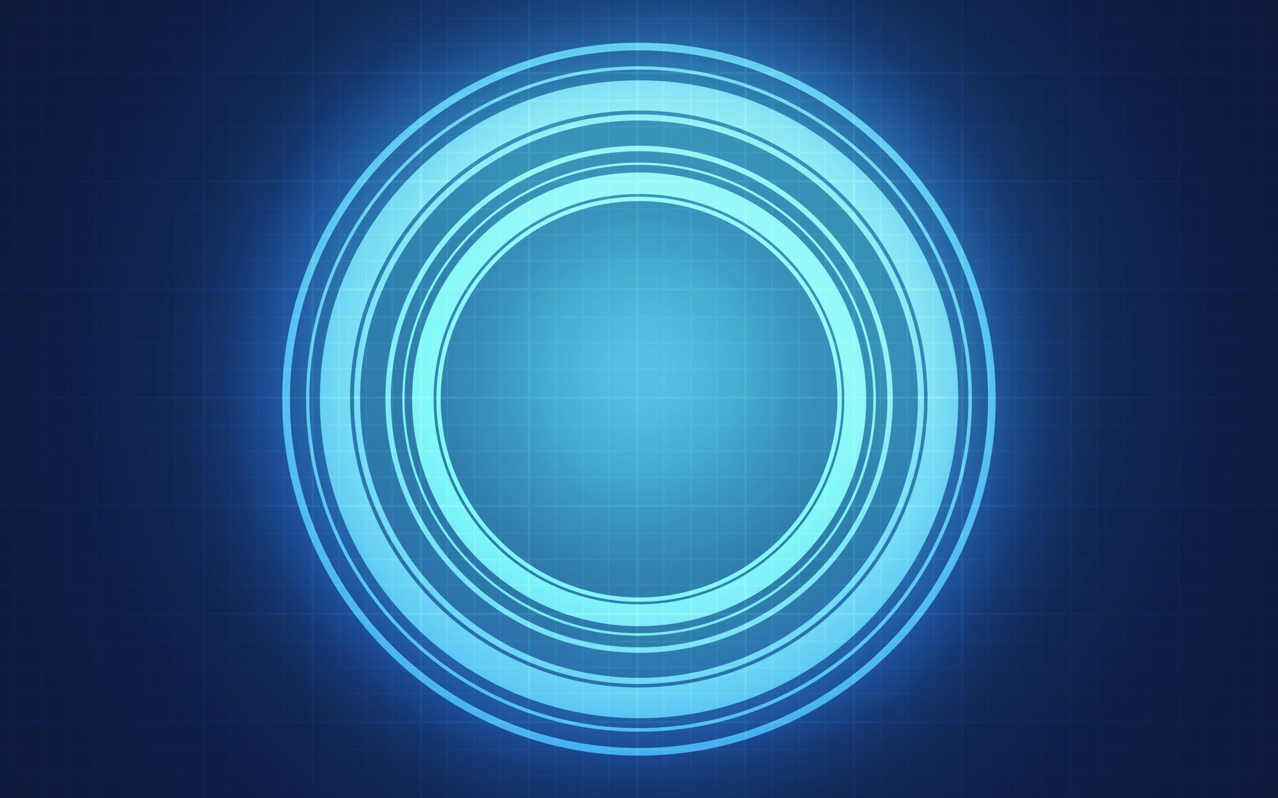 Blue Circle Background - HD Wallpaper 