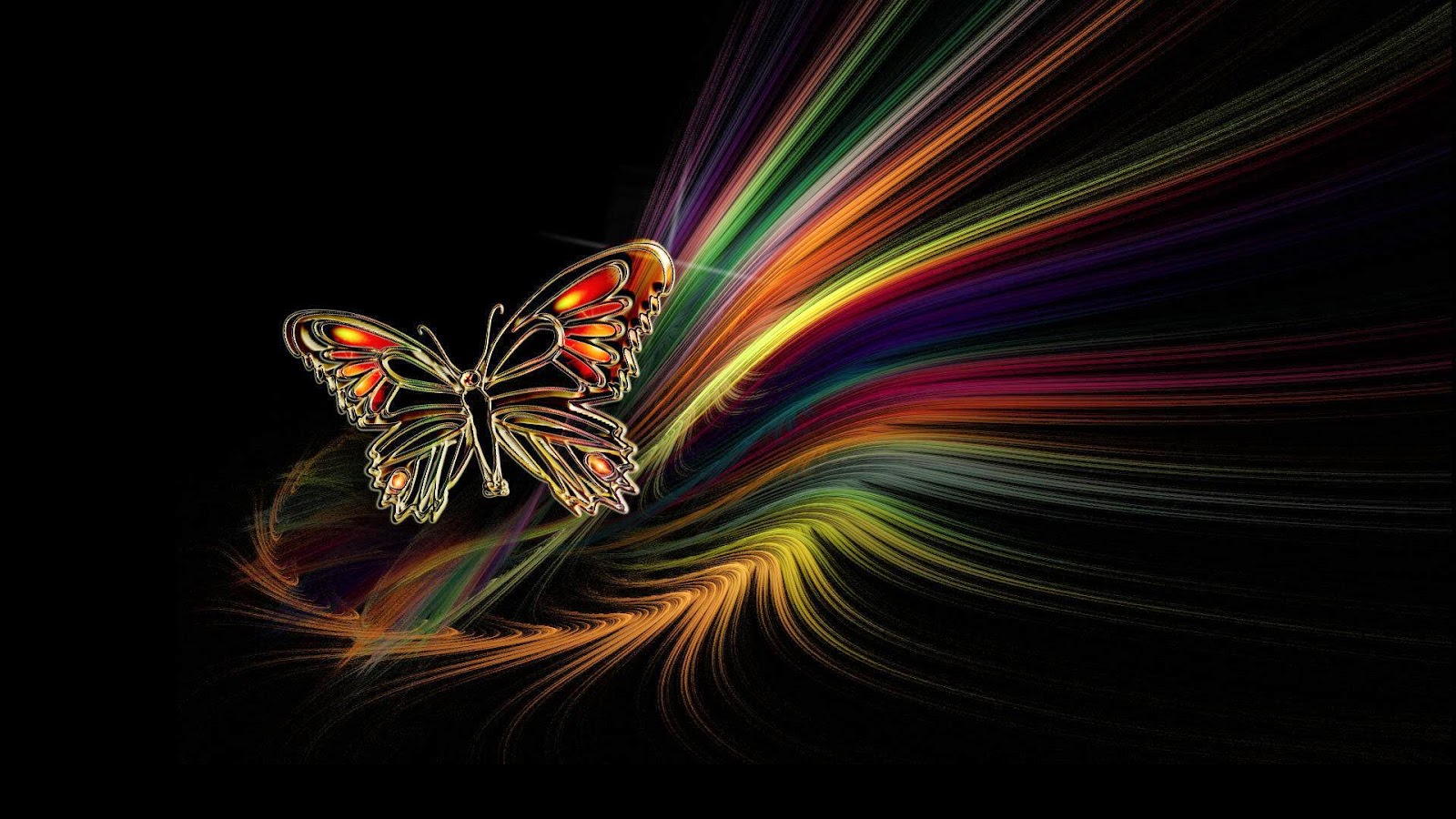Cute Butterfly Desktop Wallpapers - Colorful 3d Butterfly Art - 1600x900 Wallpaper Cute Butterfly Desktop Wallpapers - Colorful 3d Butterfly Art - 1600x900 Wallpaper