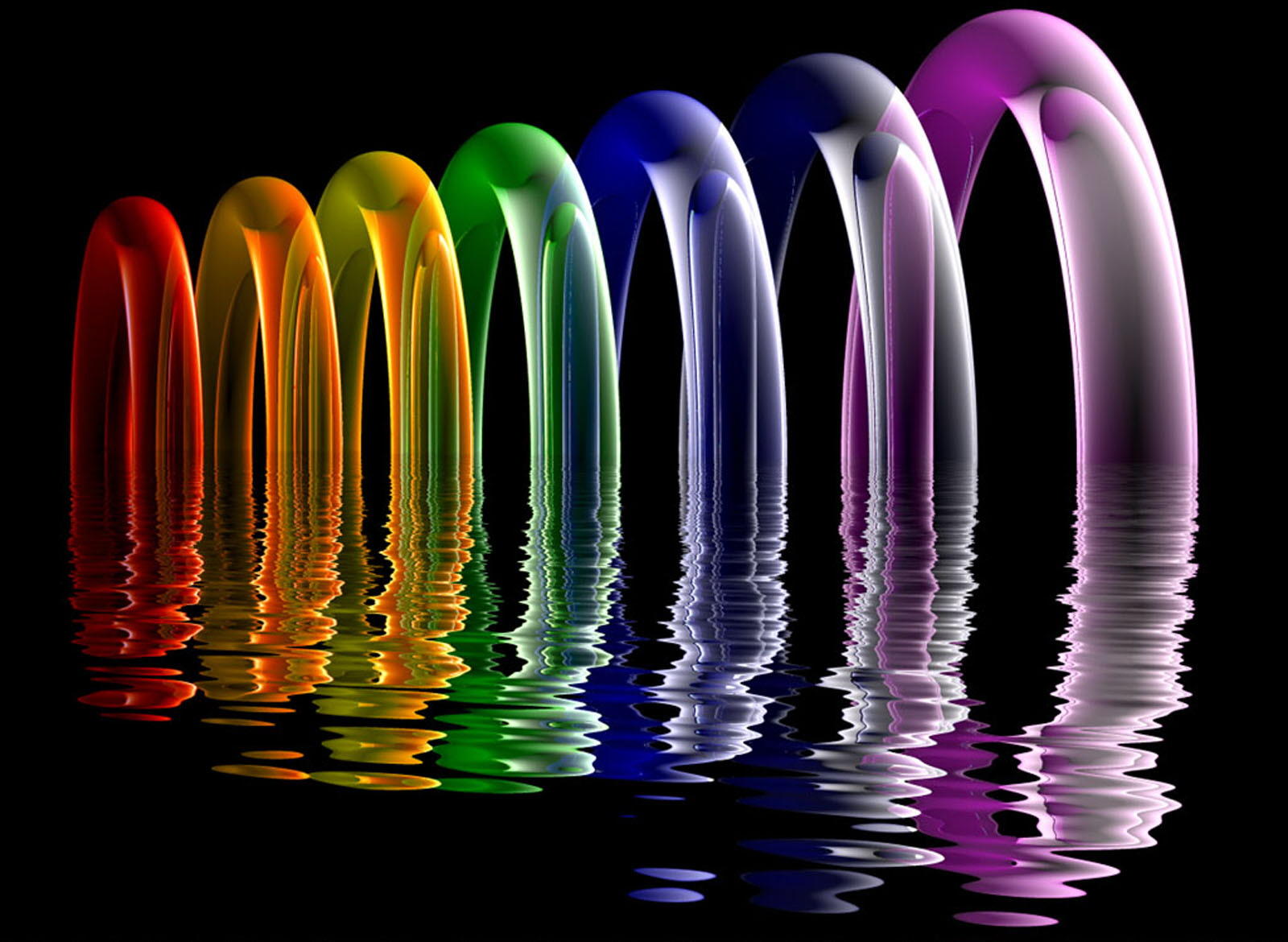 Rainbow Abstract Wallpaper - HD Wallpaper 