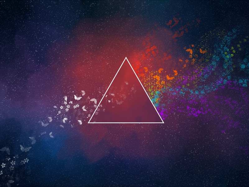 Wallpaper Triangle, Abstract, Spots, Butterfly, Patterns - Triangle Art - HD Wallpaper 