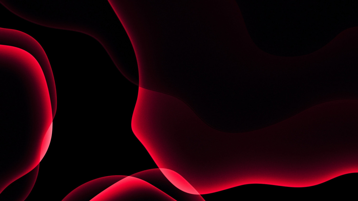 Ios 13 Red Abstract Wallpaper Ios 13 Wallpaper 4k 1366x768