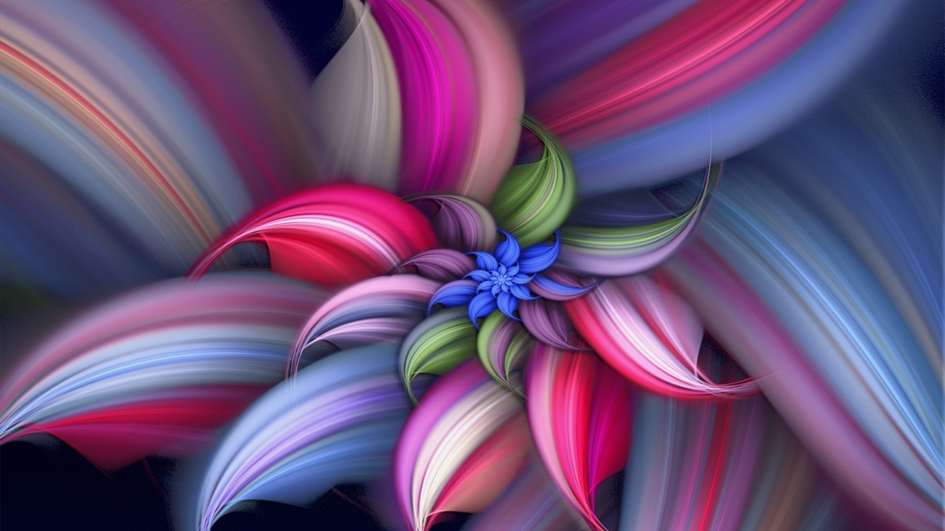 Pretty Abstract Wallpaper - Beautiful Flower Images Download - HD Wallpaper 