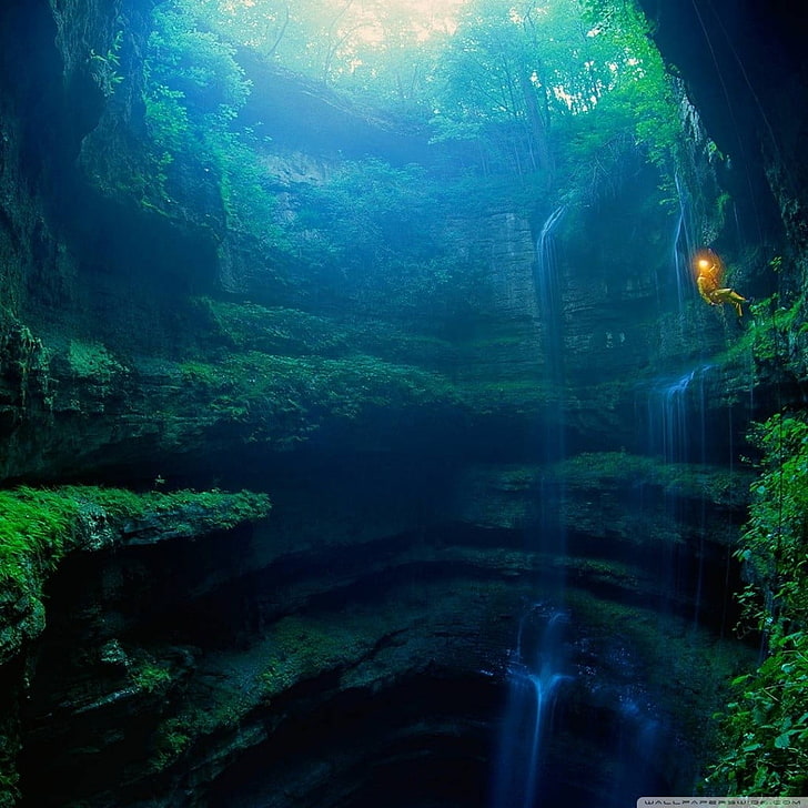 Waterfalls Wallpaper, Cave, Exploring, Beauty In Nature, - Beautiful Nature Background Wallpapercave Hd - HD Wallpaper 