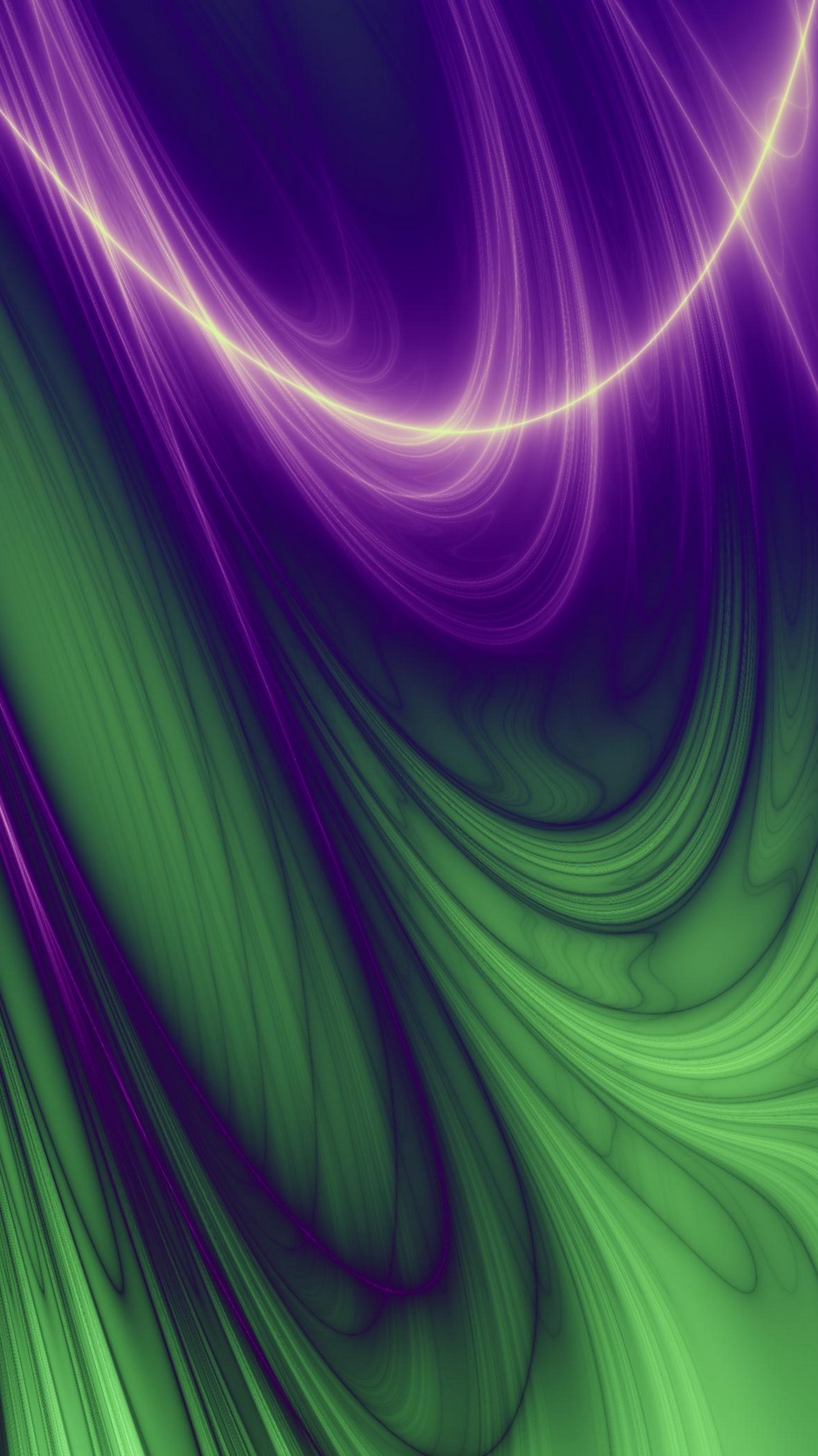 Wallpaper Line, Wavy, Green, Purple - Green And Purple Iphone - HD Wallpaper 