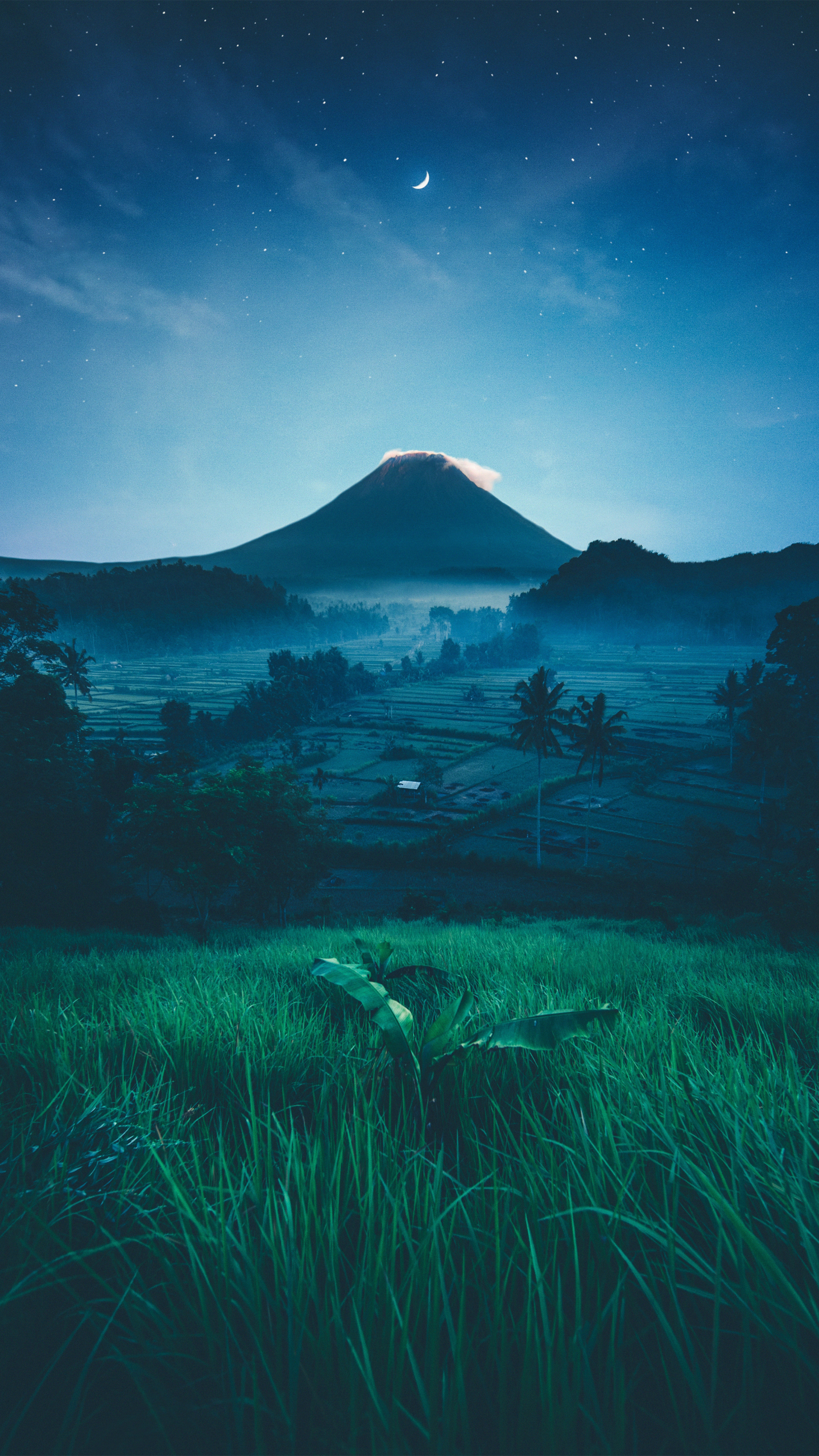 Night Blue Sky - HD Wallpaper 