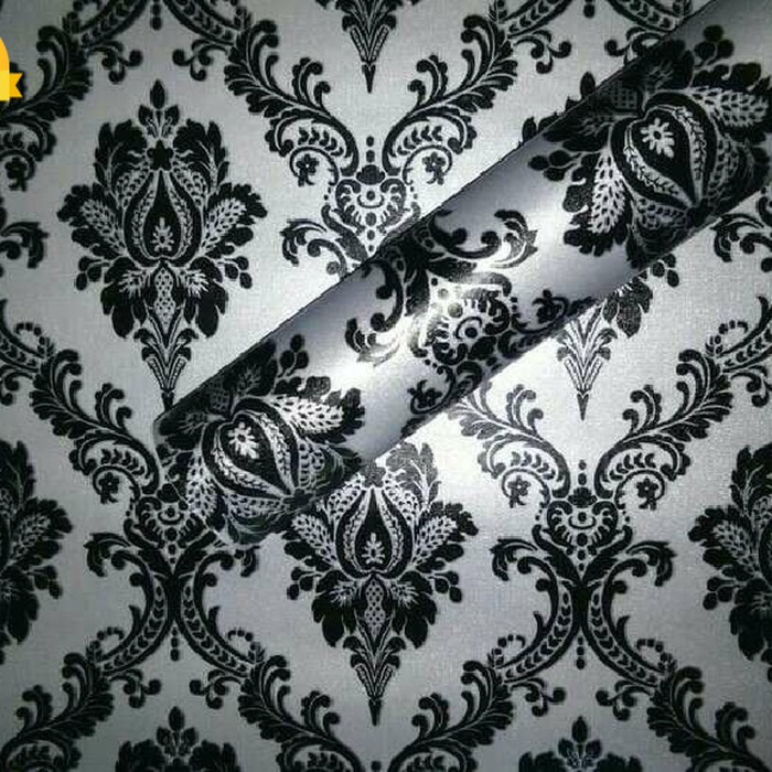 Dinding Batik Hitam - HD Wallpaper 