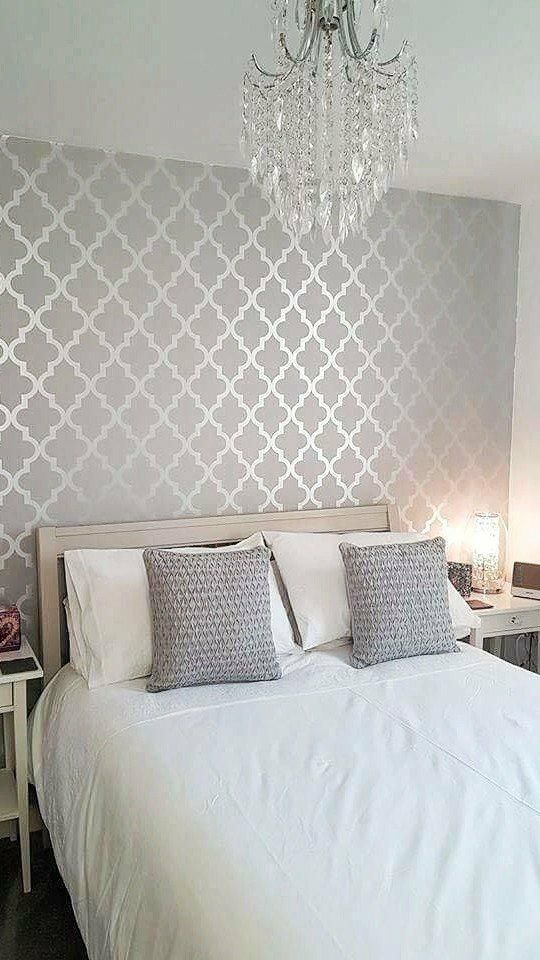 Cara Memasang Wallpaper Dinding - Grey Bedroom Wallpaper Ideas - HD Wallpaper 