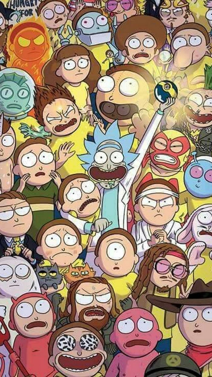 Rick And Morty Collage - HD Wallpaper 