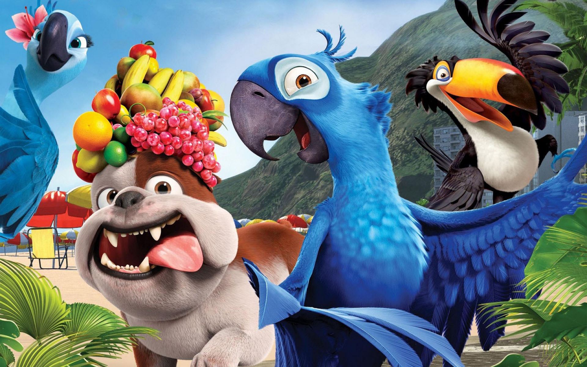 Animated Cartoon Funny Wallpaper - Rio Movie - HD Wallpaper 
