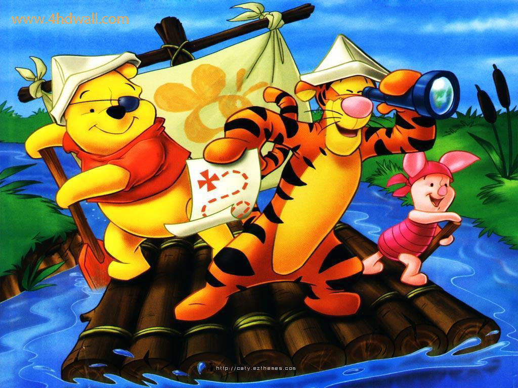 Winnie The Pooh Playing Pirates - HD Wallpaper 