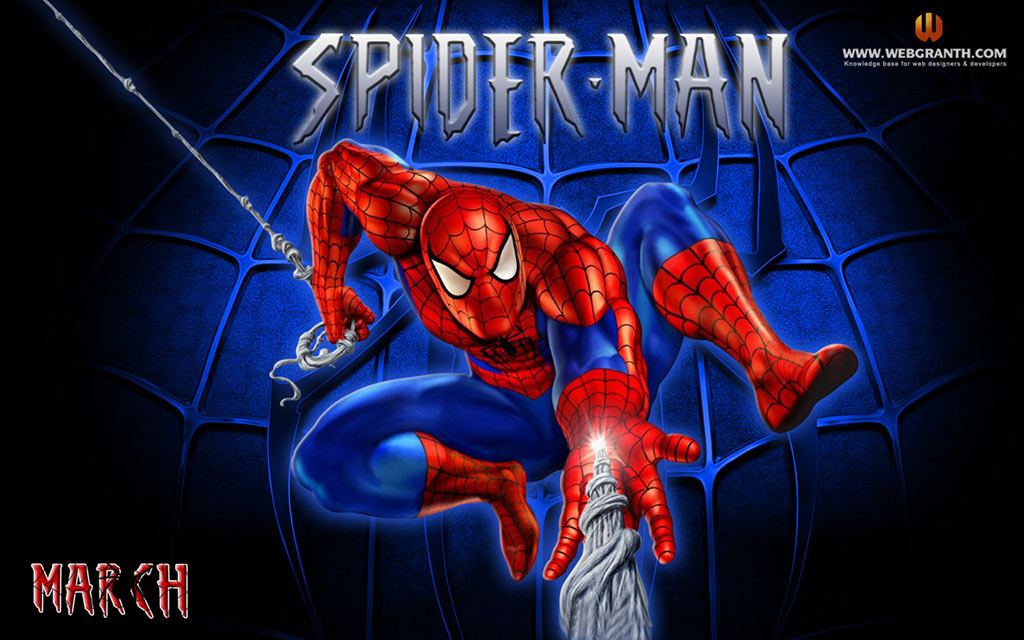 Spider Man Cartoon Wallpaper - Spiderman Background High Resolution -  1024x640 Wallpaper 
