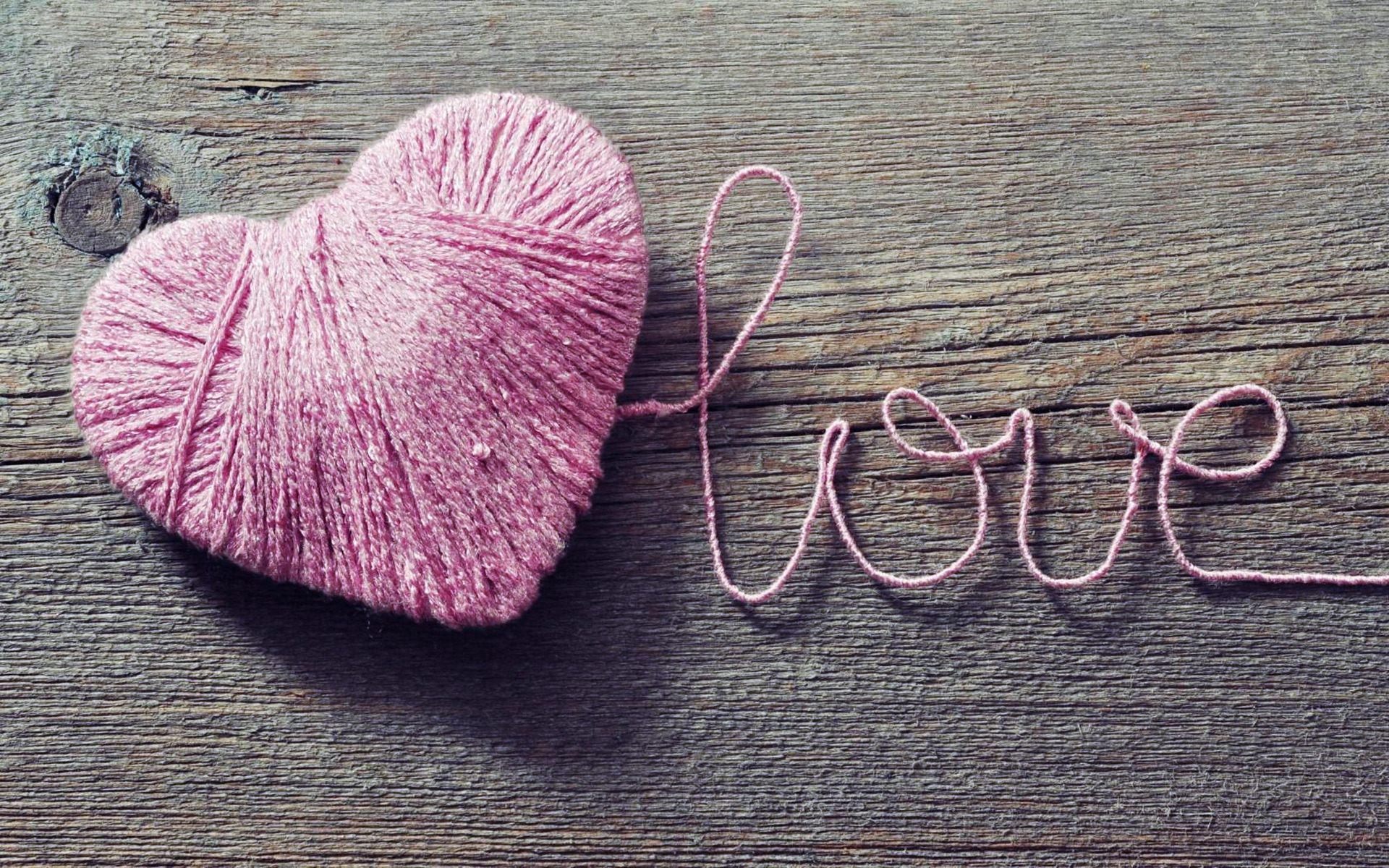 Wallpaper Merah Muda - Love Hd - HD Wallpaper 