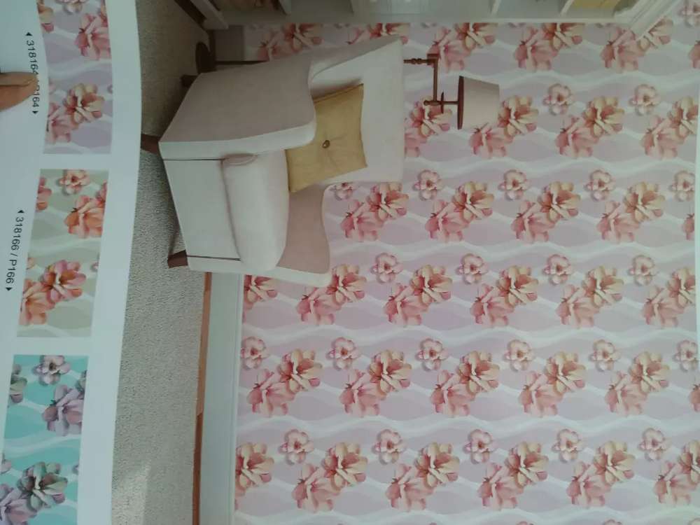 Wallpaper Dinding Bunga - Bed Sheet - HD Wallpaper 