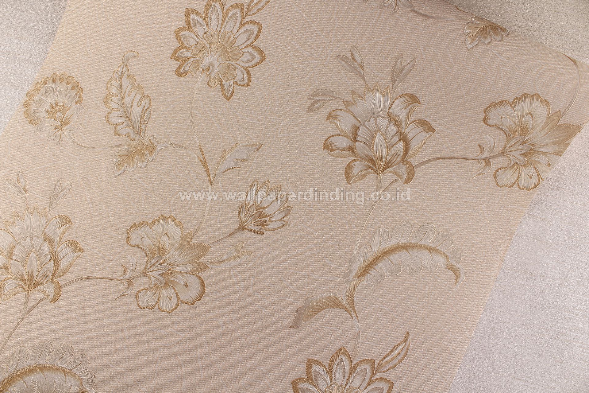 Wallpaper Dinding Bunga Coklat Rn-ro109 - Linen - HD Wallpaper 