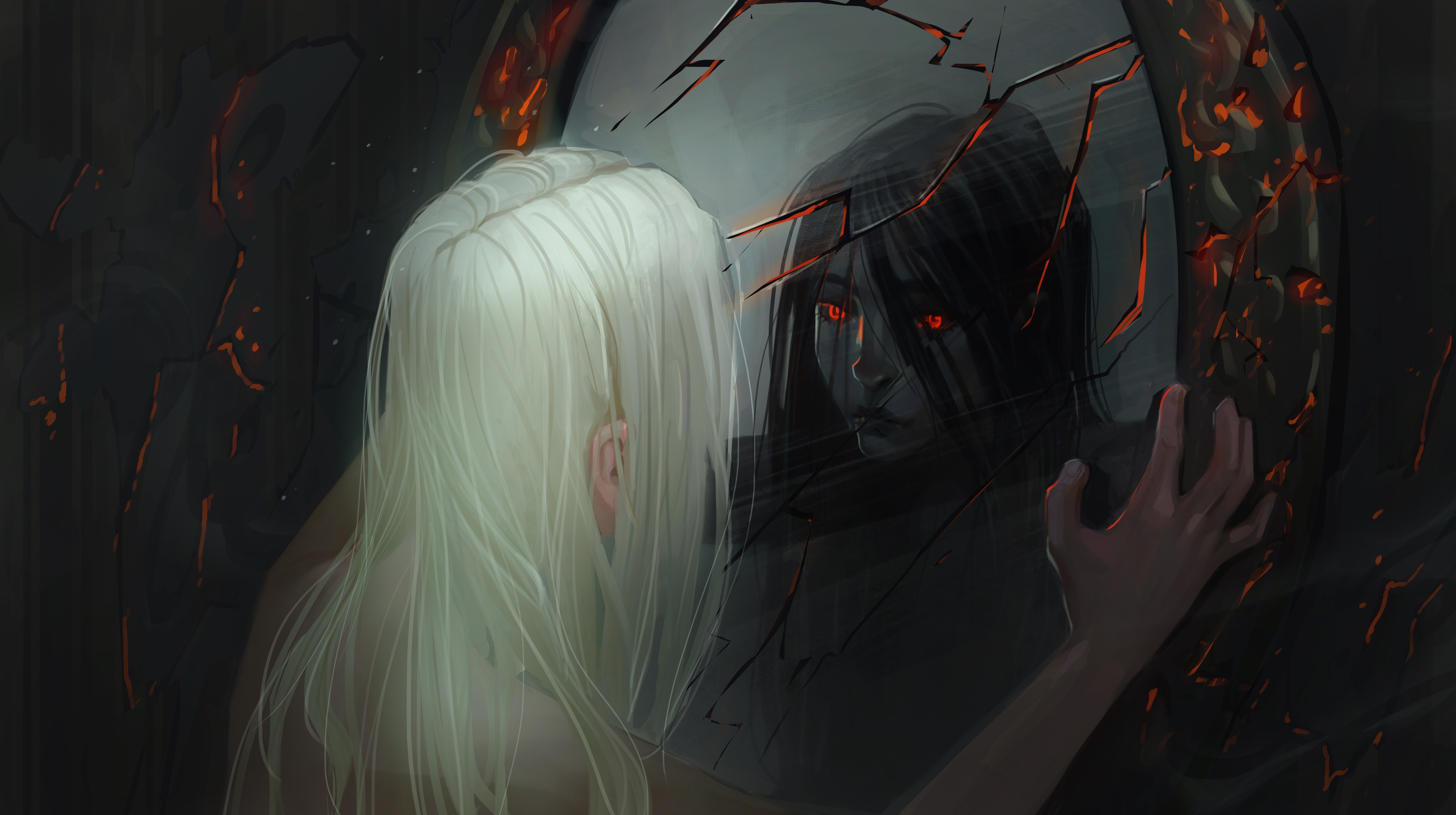 Fantasy Women Mirror Dark Reflection Wallpapers Dark Mirror Fantasy Art 5500x3079 Wallpaper Teahub Io Fantasy Women Mirror Dark Reflection Wallpapers Dark Mirror Fantasy Art 5500x3079 Wallpaper Teahub Io