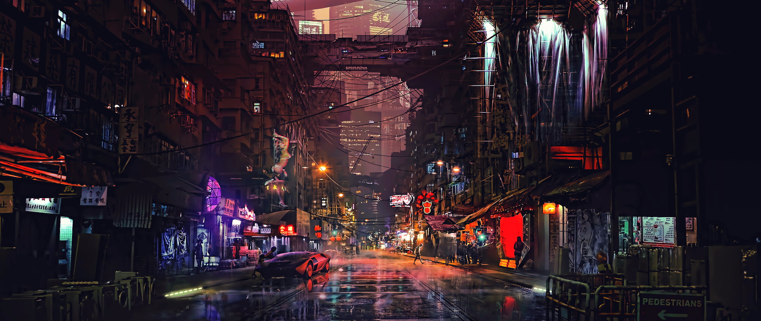 Cyber City Concept Art - HD Wallpaper 