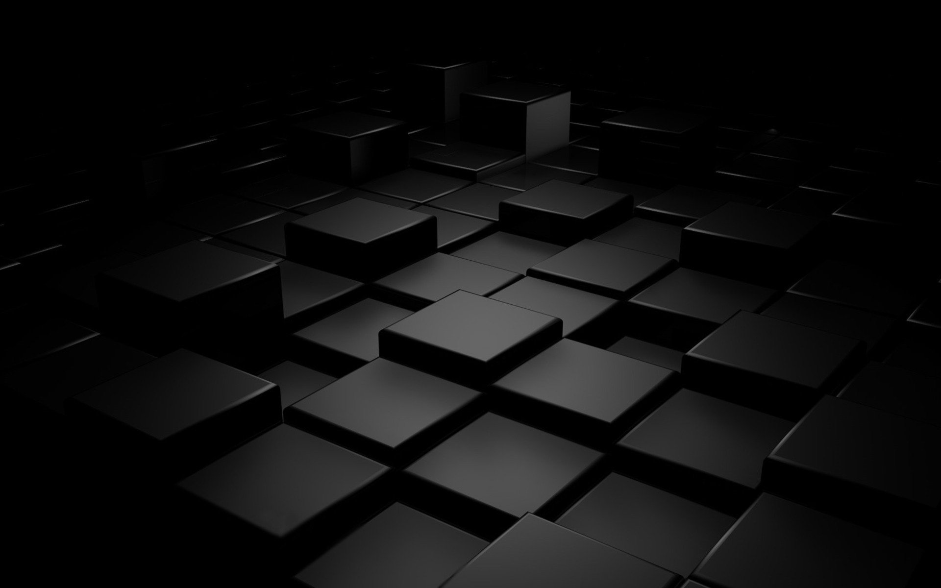 Plain Black 3d 12 Desktop Wallpaper - 3d Art Wallpaper For Desktop - HD Wallpaper 