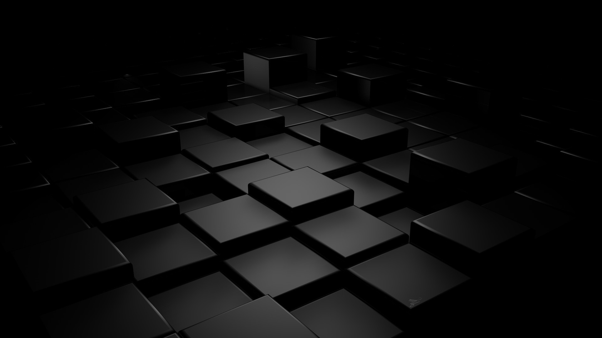 Samsung Black Wallpaper Hd - Black Cube - HD Wallpaper 