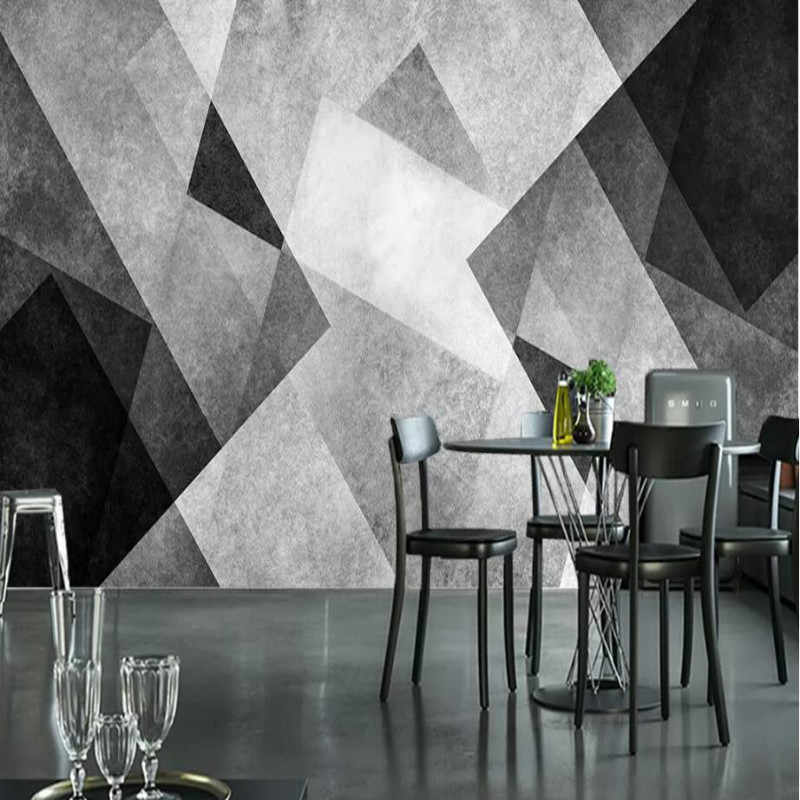 Retro Modern Geometric Black White Lines 3d Jewelry - Black And White Wallpaper For Home - HD Wallpaper 
