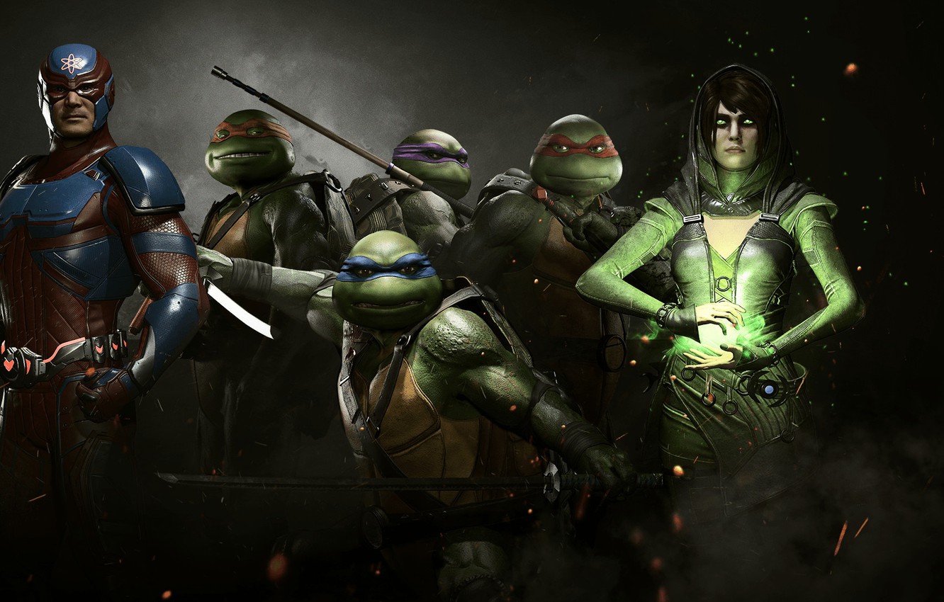 Photo Wallpaper Game, Tmnt, Hero, Atom, Dc Comics, - Injustice 2 Neo - HD Wallpaper 