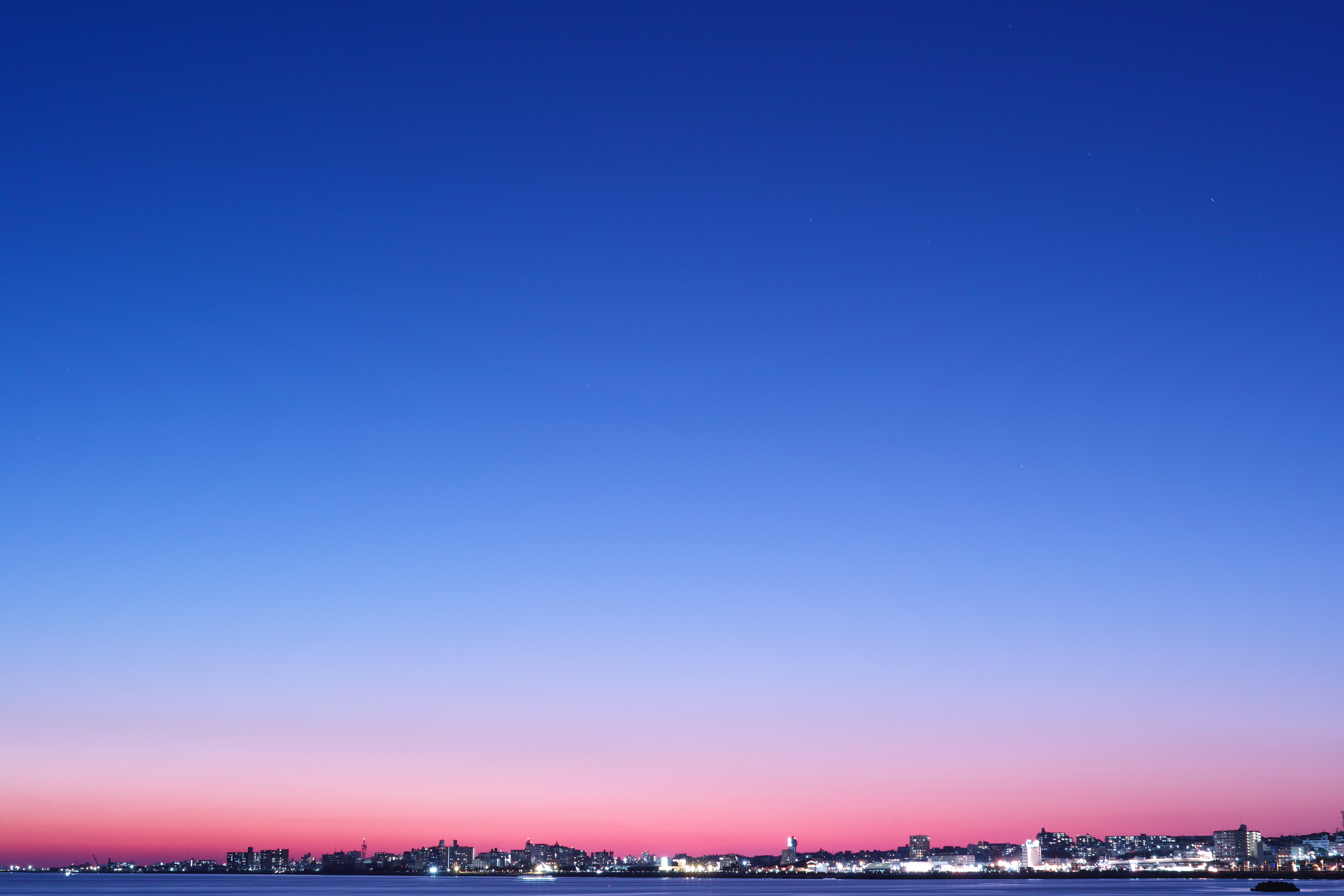 Blue Evening Sky Background - HD Wallpaper 