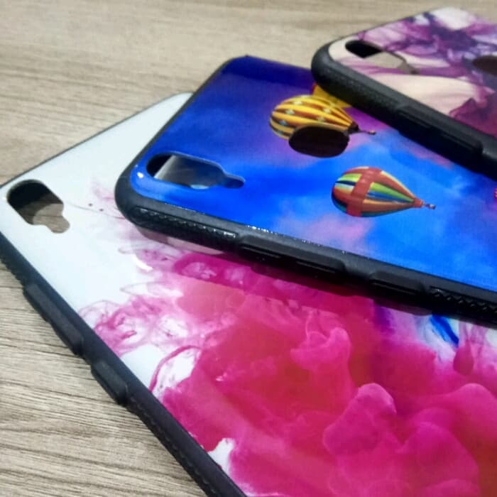 Case Vivo Vivo V9 Fuse Glass Motif Wallpaper Gradasi - Smartphone - HD Wallpaper 