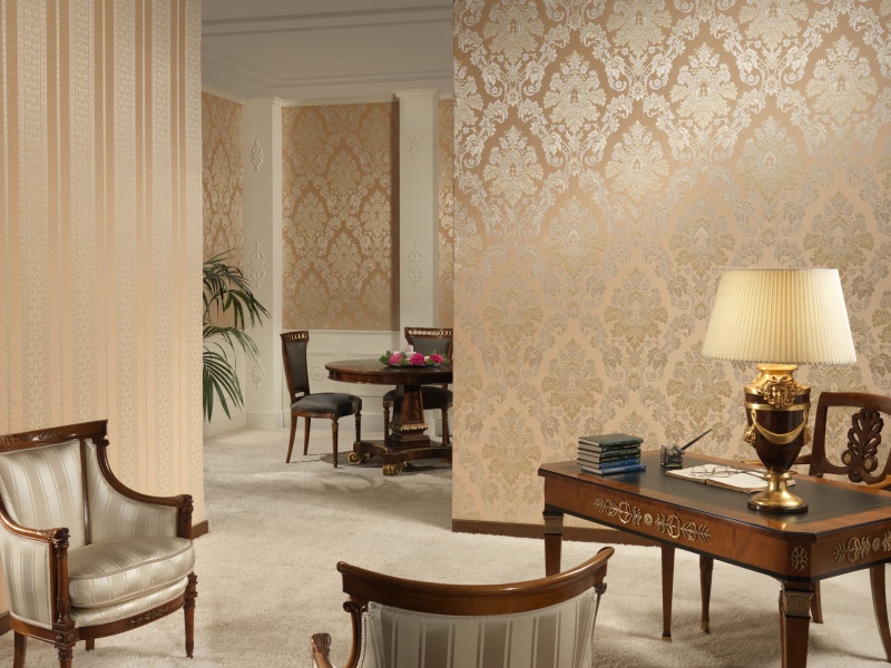 Gold Wallpaper For Living Room - HD Wallpaper 