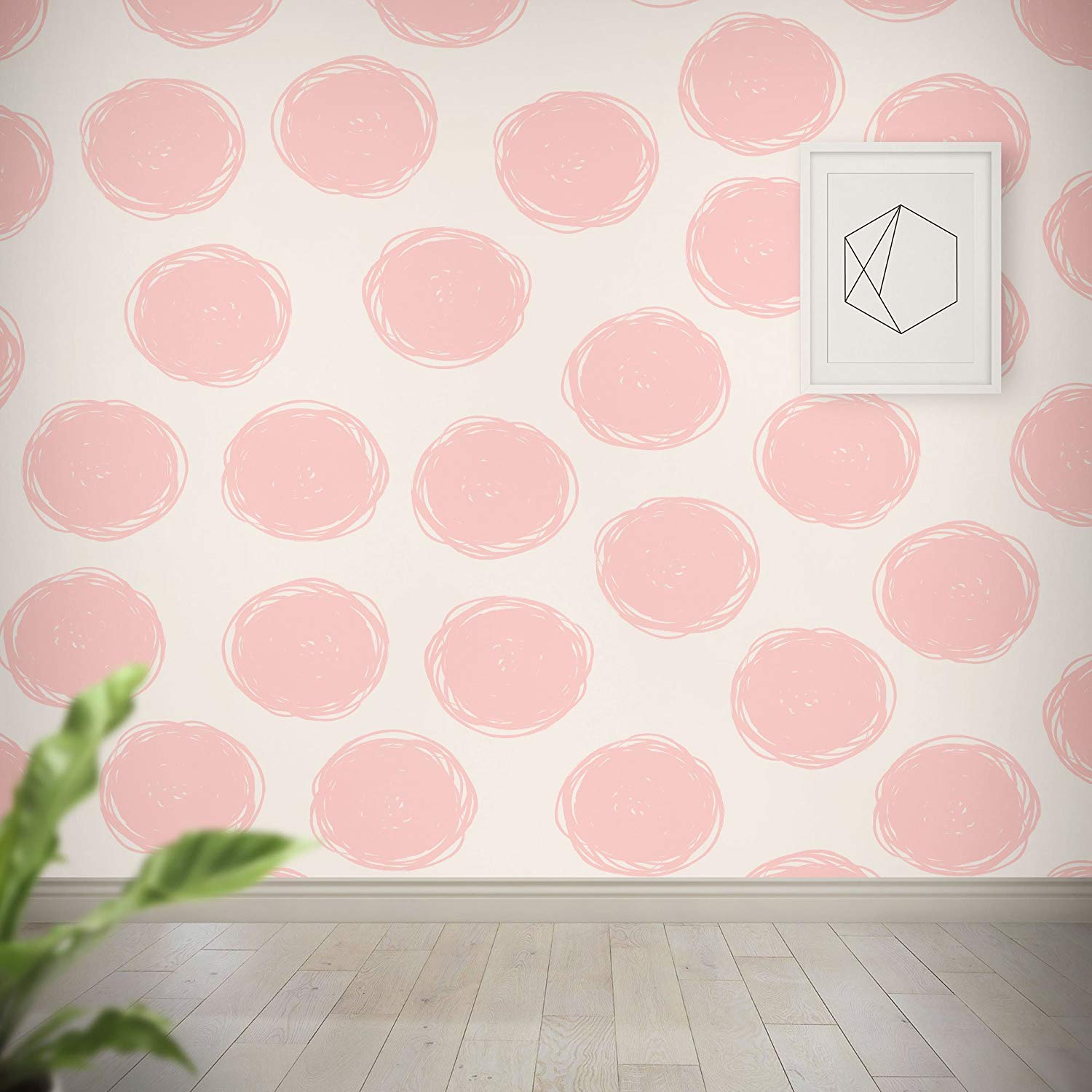Fun Pink Dots Wallpaper Pattern - Circle - HD Wallpaper 