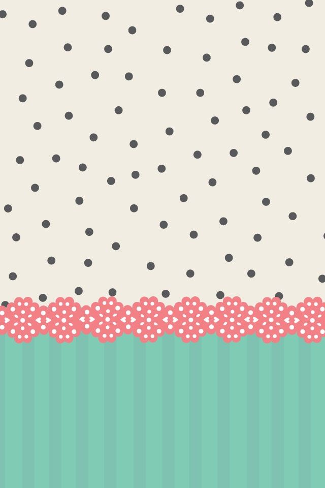 Cute Polka Dot Wallpaper - Iphone Wallpaper Polka Dot - HD Wallpaper 