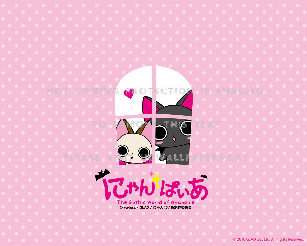 Nyanpire Cat Pastel Neko Cute Polka Dot - Nyanpire The Animation - HD Wallpaper 