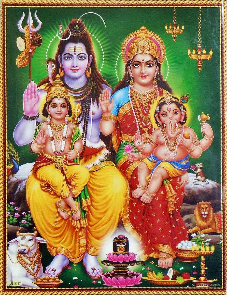 Shiva Parvati Hd Images - Lord Shiva Family - HD Wallpaper 