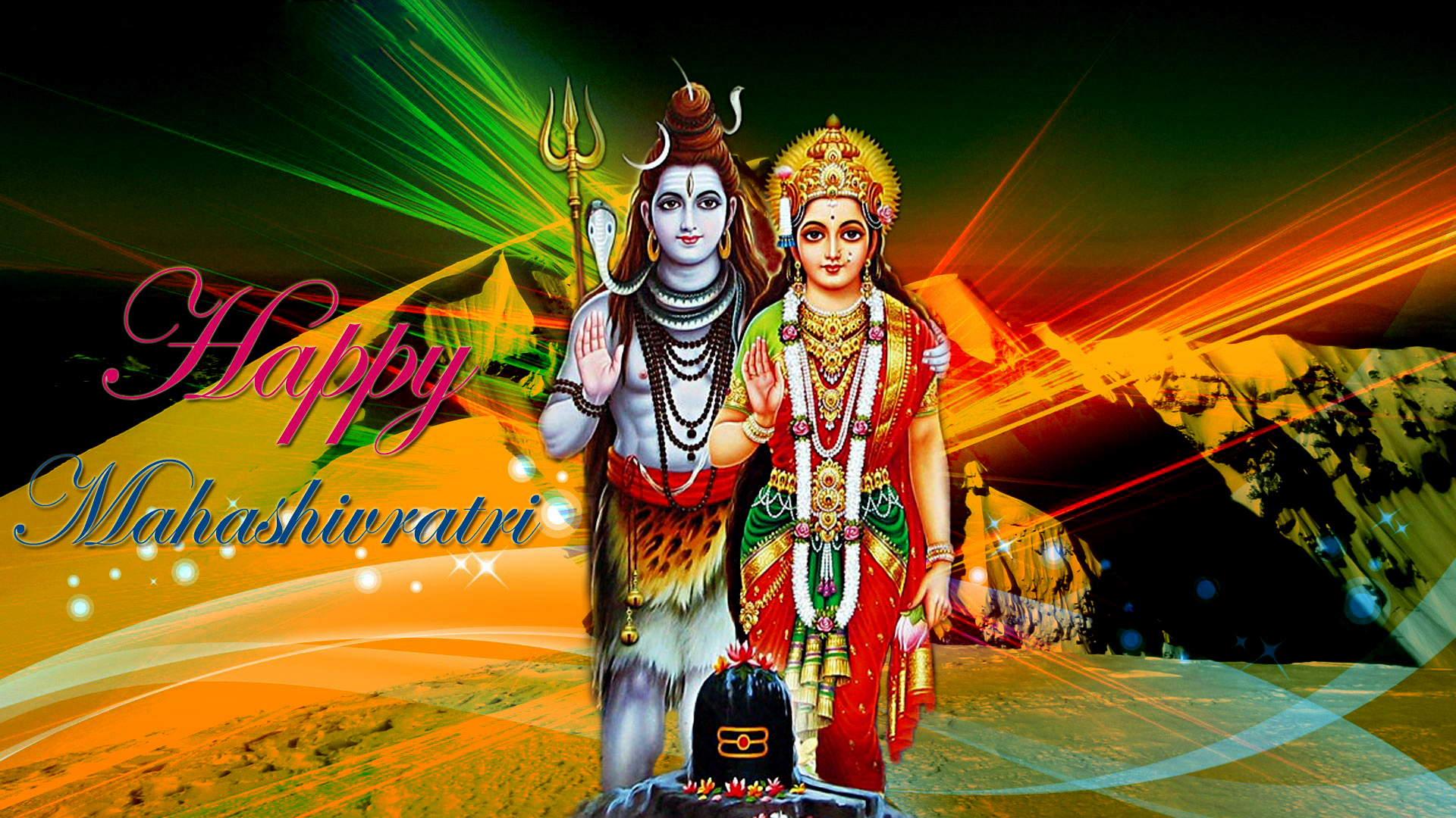 Happy Shivratri Shiv Parvati Hd Wallpapers For Android - Shiv Parvati Full Hd - HD Wallpaper 
