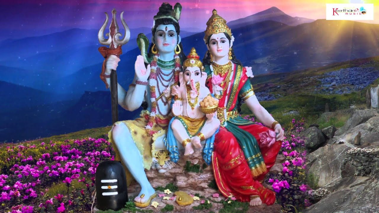 Shiva Parvati Ganesh Murti - HD Wallpaper 