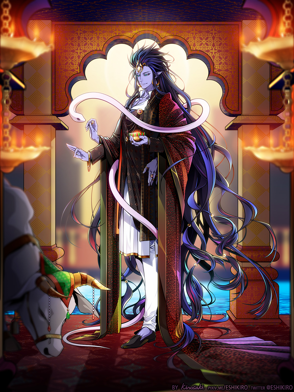 Granblue Fantasy Shiva Fanart - 1200x1600 Wallpaper 