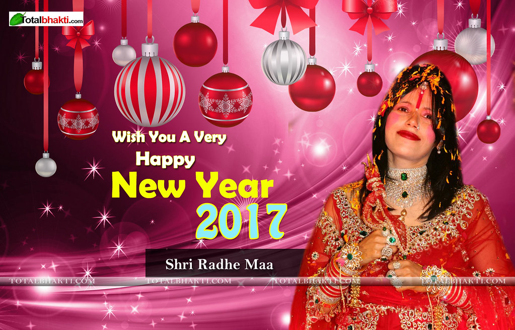 Radhe Maa Happy New Year - HD Wallpaper 