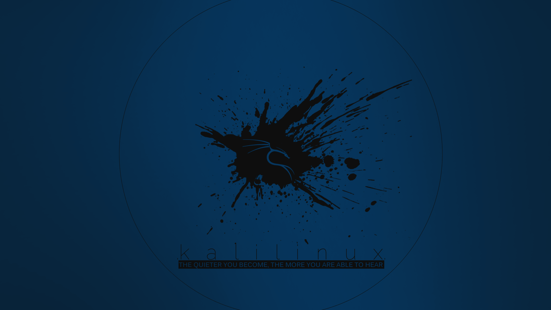Blue Kali Linux Desktop Background - HD Wallpaper 