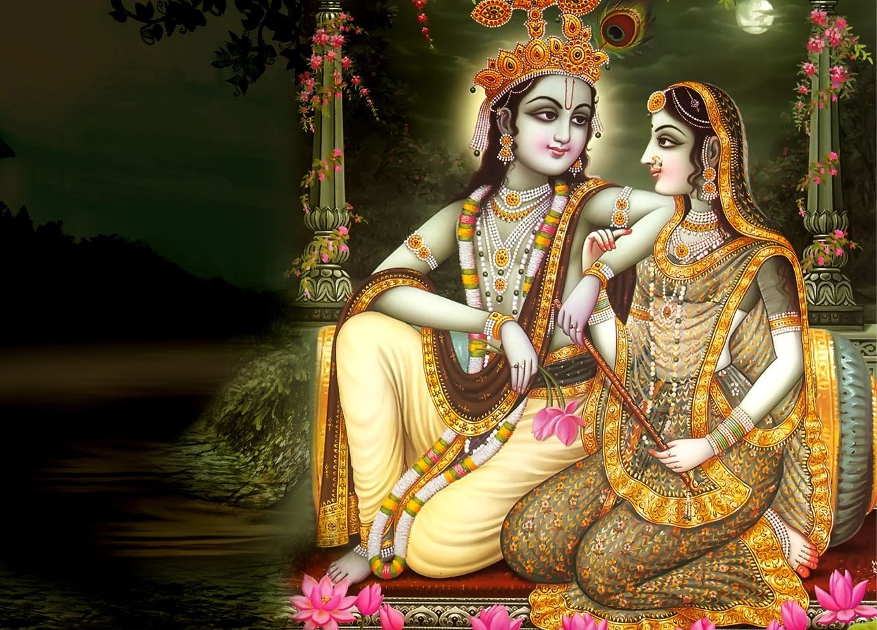 God Radhe Krishna - Radha Krishna Pic Hd - HD Wallpaper 