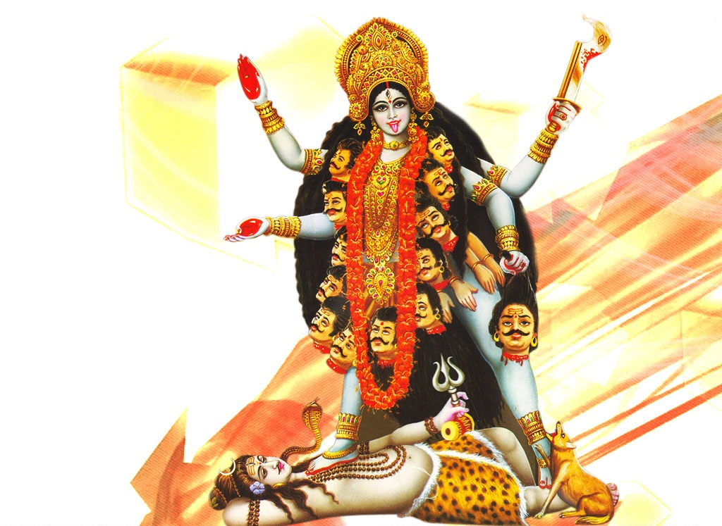 Maa Kali And Shiv Hd Wallpaper Happy Durga Puja Hd - Maa Kali - 1024x747  Wallpaper 