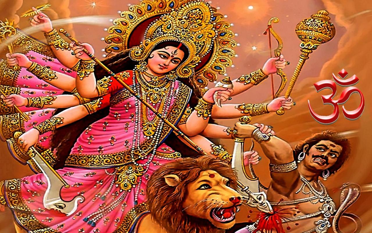 Maa Kali Face Wallpaper - Maa Durga - 1280x800 Wallpaper 