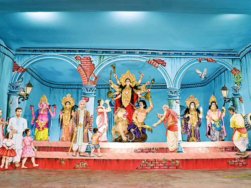 Banarasis Gear Up For Durga Puja Celebrations - Durga Puja In Varanasi - HD Wallpaper 